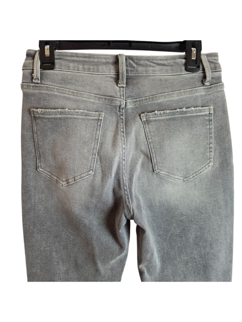 Ceros High Rise Cropped Bootcut Flare Jeans Women 27 Gray Stretch Denim - Picture 4 of 5